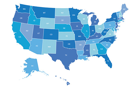 map of the united states