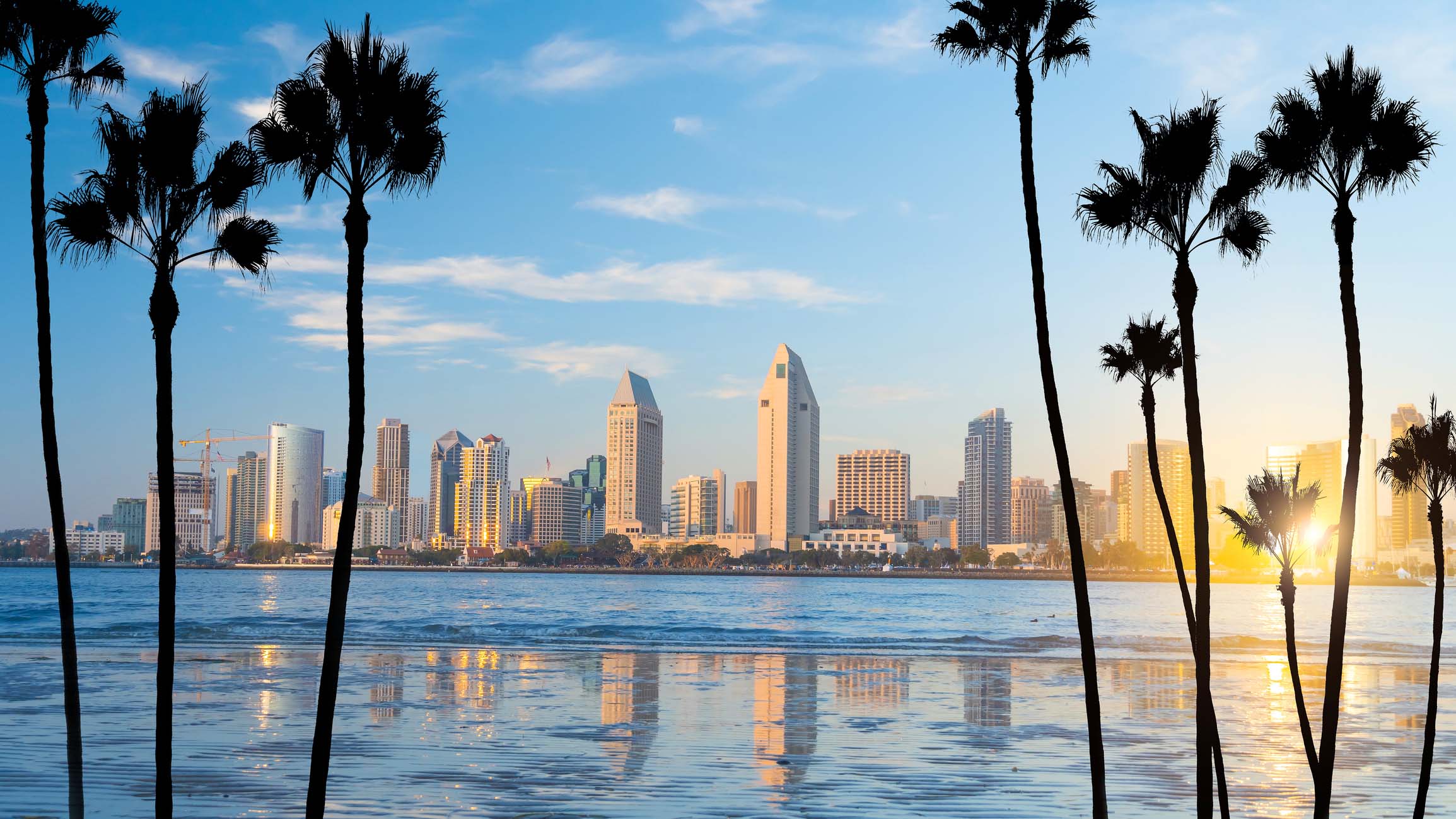 California City Skyline from the Pacific Ocean