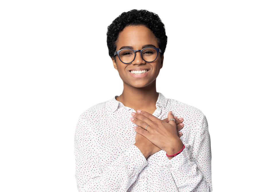 Smiling professional