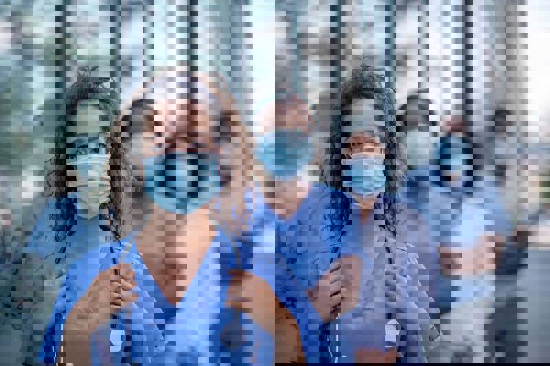 group of diverse healthcare workers