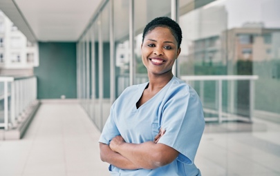 Nurse Practitioner Smiling for the Camera Nurse Practitioner Smiling for the Camera