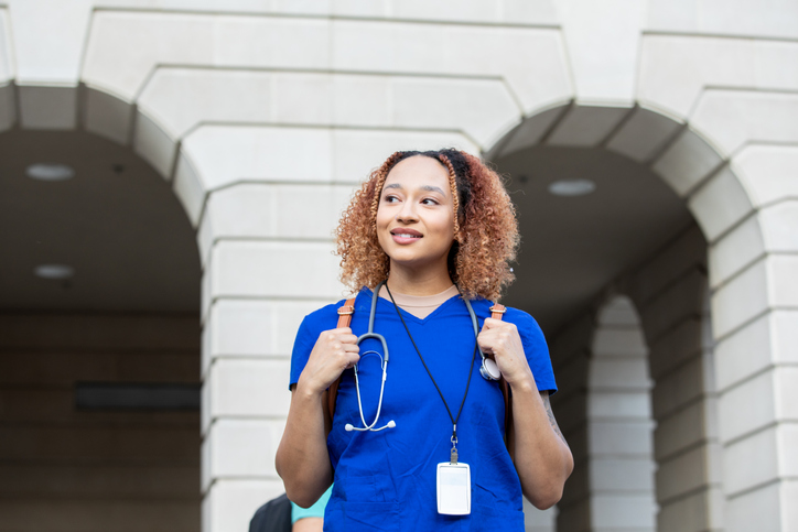 Travel Nurse Walking Travel Nurse Walking