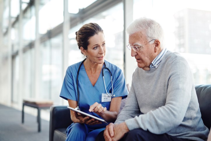 nurse with patient