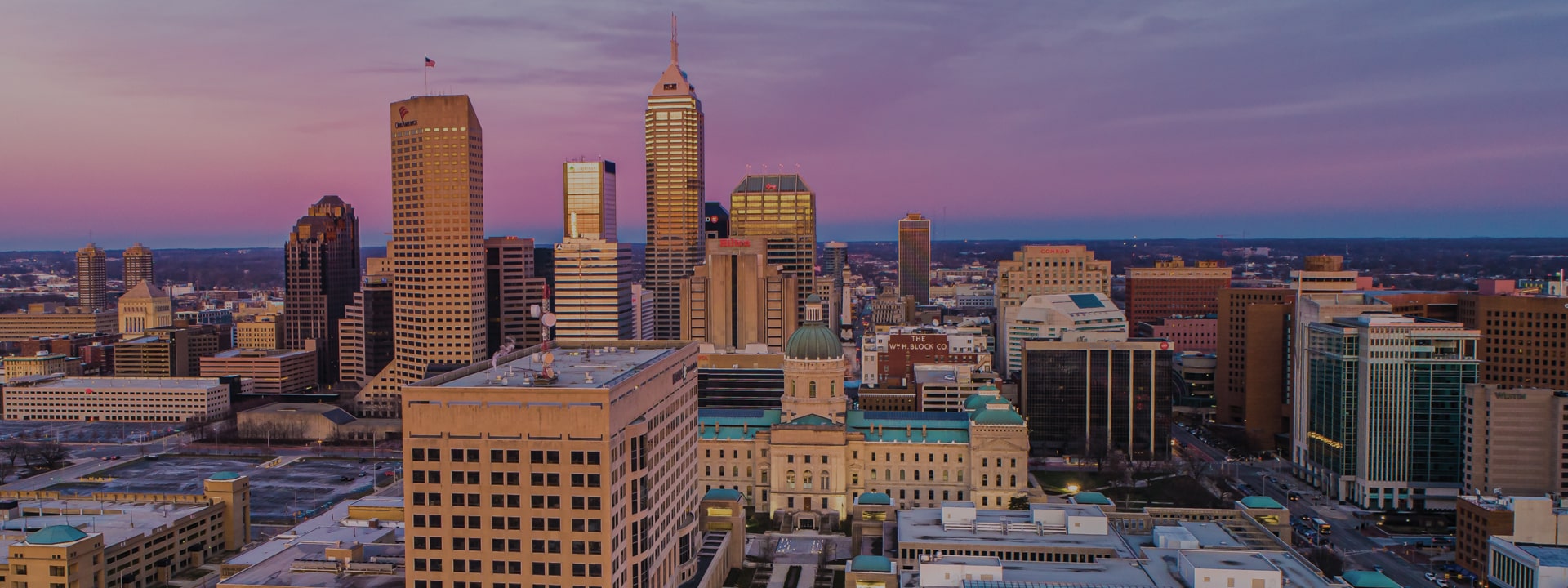 Indiana panoramic skyline