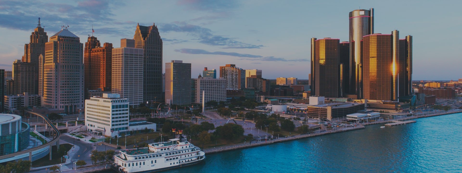 Michigan panoramic skyline