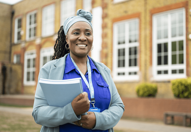 smiling school therapist