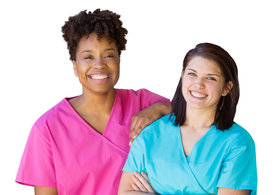 Two female nurses